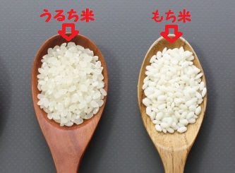 うるち米ともち米のイラスト