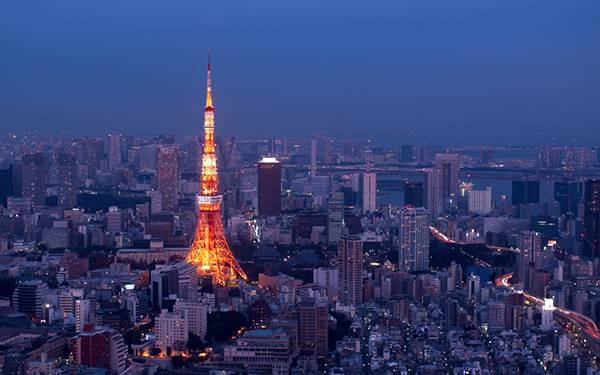 東京の夜景の写真